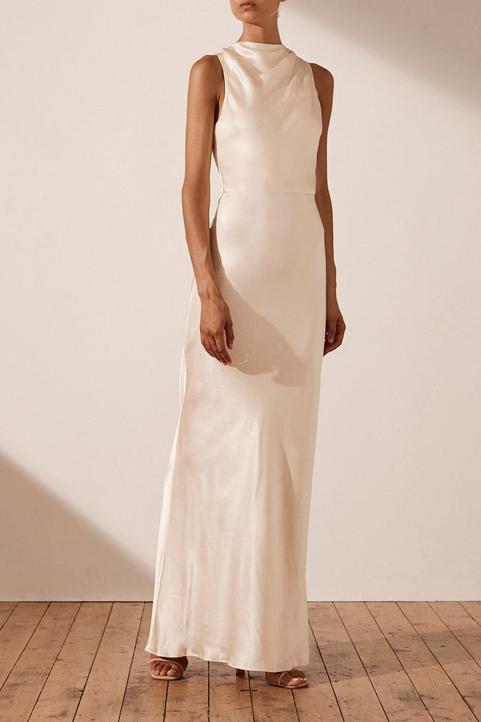 Significant Other Jacy Cutout Maxi Dress- Ivory
